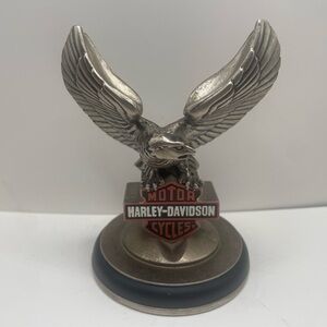 The Franklin mint Harley Davidson pocket watch holder and paper weight